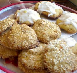 Carrot Ginger Sesame Drop Cookies