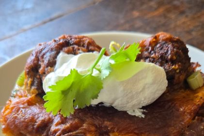 Enchilada Meatball Casserole