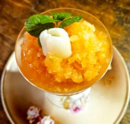 Cantaloupe Lychee Sorbet