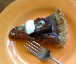 Blue Cheese Stuffed Fig Tart with Balsamic Honey Glaze